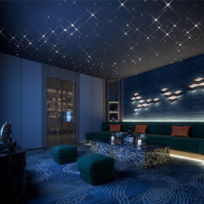 现代别墅影音室